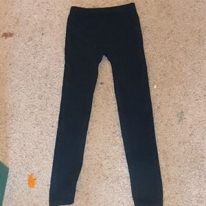 Black fleece lined leggings